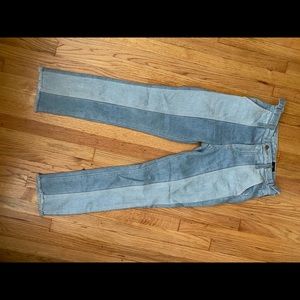 AG Isabelle Paneled Straight Jeans